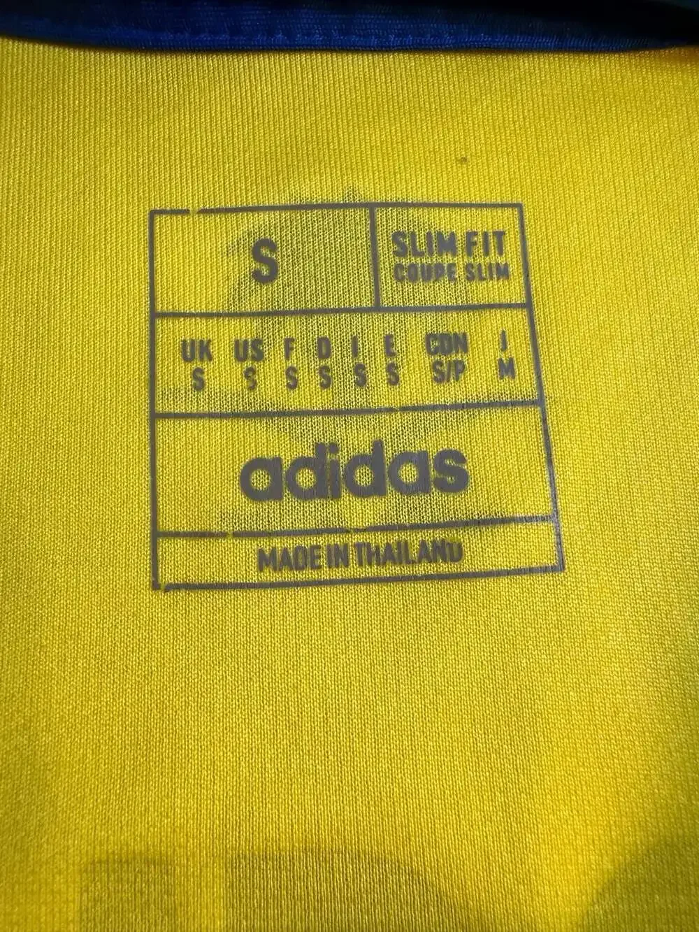 Adidas Al Nassr 2023-24 Home Jersey Ronaldo 7 Yellow Blue Mens Small Slim Fit